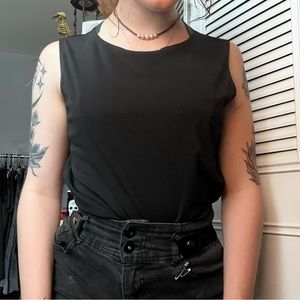 black tank top